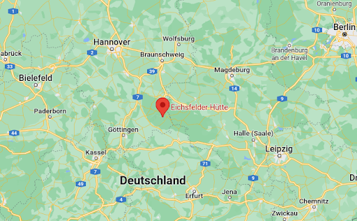 Map of Eichsfelder Hutte